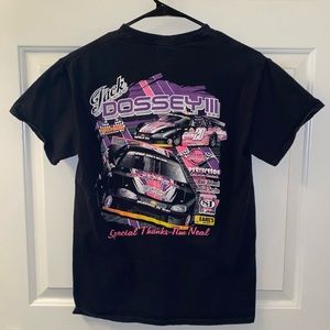 Jack Dossey III Car Racing T-Shirt Adult S Black - Gildan